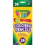 CRAYOLA STANDARD COLOURED PENCILS 33MM ASSORTED PACK 24