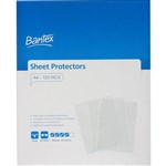 BANTEX TOUGH SHEET PROTECTORS 90 MICRON A4 CLEAR BOX 100