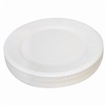ZART PAPER PLATE 230MM WHITE PACK 50