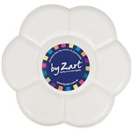 ZART PAINT PALETTE DAISY PLASTIC 6WELL WHITE