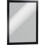 DURABLE DURAFRAME SIGN HOLDER ADHESIVE BACK A4 BLACK PACK 2