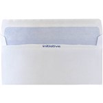 INITIATIVE DL ENVELOPES SECRETIVE WALLET PLAINFACE SELF SEAL 80GSM 110 X 220MM WHITE BOX 500