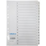 INITIATIVE INDEX DIVIDERS A4 AZ TAB WHITE