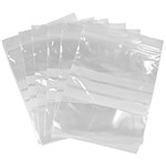 CUMBERLAND WRITEON PRESS SEAL BAG 45 MICRON 50 X 75MM CLEARWHITE PACK 100