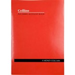 COLLINS A24 SERIES ACCOUNT BOOK 4 MONEY COLUMN FEINT RULED STAPLED 24 LEAF A4 RED