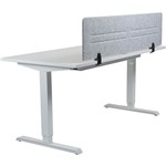 HEDJ ABOVE PET DESK MOUNTED SCREEN 1400 X 340MM LIGHT GREY