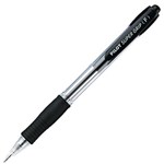 PILOT SUPER GRIP RETRACTABLE BALLPOINT PEN FINE 07MM BLACK