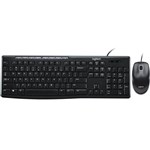 LOGITECH MK200 WIRED MEDIA KEYBOARD AND MOUSE COMBO BLACK