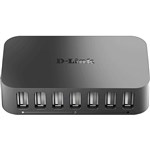DLINK DUBH7 POWERED 7PORT HUB USBA 20 BLACK