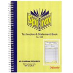 SPIRAX 555 TAX INVOICE AND STATEMENT BOOK CARBONLESS 50 PAGE 207 X 144MM