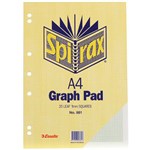 SPIRAX GRAPH PAD TOP OPEN 1MM 25 LEAF A4