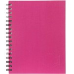 SPIRAX 511 NOTEBOOK 7MM RULED HARD COVER SPIRAL BOUND 200 PAGE 225 X 175MM PINK