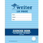 WRITER EXERCISE BOOK FEINT RULED 8MM 60GSM 128 PAGE 225 X 175MM