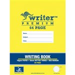 WRITER PREMIUM WRITING BOOK 18MM DOTTED THIRDS 70GSM 64 PAGE 330 X 240MM MONKEY