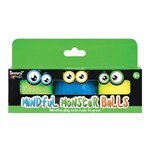 SENSORY SPROUTS MINDFUL MONSTER BALLS IN A GREEN BOX ASSORTED SET 3