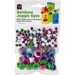 EDUCATIONAL COLOURS JOGGLE EYES RAINBOW IRIS ASSORTED PACK 250