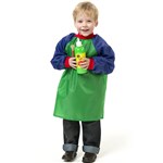 EDUCATIONAL COLOURS TODDLER SMOCKS GREEN AND BLUE