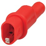 ADAPTER SOCKET BANANA TO ALLIGATOR CLIP 4MM RED