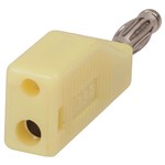 BANANA PLUG PIGGYBACK STYLE 4MM YELLOW