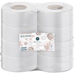 REGAL ECO RECYCLED JUMBO TOILET ROLL 1PLY 500M WHITE CARTON 8