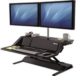 FELLOWES LOTUS DX SIT STAND WORKSTATION 832 X 616MM BLACK