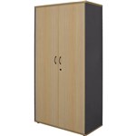 RAPID WORKER CUPBOARD LOCKABLE 1800 X 900 X 450MM OAKIRONSTONE