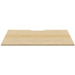 RAPIDLINE SCREEN SCALLOPED DESK TOP 1500 X 750 NATURAL OAK