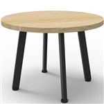 RAPIDLINE ETERNITY COFFEE TABLE 600MM DIA NATURAL OAKBLACK