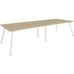 RAPIDLINE ETERNITY MEETING TABLE 3200 X 1200MM NATURAL OAKWHITE