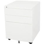 GO STEEL MOBILE PEDESTAL STEEL 3DRAWER LOCKABLE 460 X 472 X 610MM WHITE CHINA
