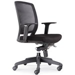 RAPIDLINE HARTLEY TASK CHAIR MEDIUM MESH BACK ARMS BLACK