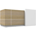 RAPIDLINE SEMPRE RECEPTION COUNTER NATURAL OAKWHITE