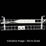 RAPIDLINE DUAL TIER CABLE BASKET 950MM  GPO X 4  DATA TILES X 2  LEAD LENGTH 15M