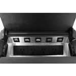 RAPIDLINE TABLE SURFACE MOUNTED SERVICE BOX 4GPO BLACK POWDERCOAT