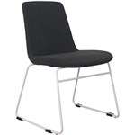 RAPIDLINE TEMPO VISITORS CHAIR MEDIUM BACK SLED BASE BLACKWHITE