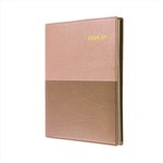 COLLINS VANESSA FY345V49 FINANCIAL YEAR DIARY WEEK TO VIEW A4 ROSE GOLD