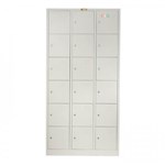 METAL LOCKER 18 DOOR WITH CAM LOCK 900 X 450 X 1850MM GREY