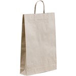 HUHTAMAKI FUTURE FRIENDLY PAPER BAG TWISTED HANDLE 480 X 340MM BROWN PACK 50