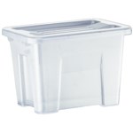 ITALPLAST STORAGE MODULAR STORAGE BOX WITH LID 2 LITRE GRAPHITE