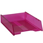 ITALPLAST MULTI FIT DOCUMENT TRAY A4 TINTED PINK
