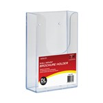 DEFLECTO BROCHURE HOLDER WALL MOUNT DL CLEAR