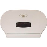 REGAL JUMBO TOILET ROLL DISPENSER DOUBLE ABS WHITE