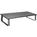 BRATECK TIMBER DESKTOP MONITOR STAND BLACK