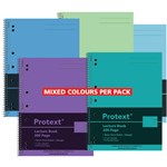 PROTEXT LECTURE BOOK 7 HOLES 55GSM 200 PAGE A4 ASSORTED