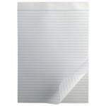WRITER OFFICE PAD 8MM RULED 50GSM 100 SHEETS A5 WHITE