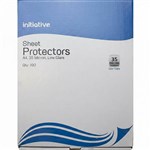 INITIATIVE SHEET PROTECTORS 35 MICRON PVC FREE AND COPY SAFE A4 CLEAR BOX 100