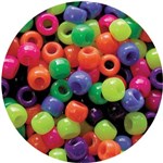 EDUCATIONAL COLOURS PONY BEADS NEON PACK 1600