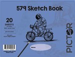 PICTOR 579 SKETCH BOOK 272MM X 360MM SPIRAL SIDE BND 20 SHEET 110GSM