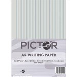 PICTOR WRITING PAPER A4 18mm DOTTED THIRDS LANDSCAPE 500 SHEETS