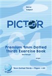 PICTOR PREMIUM EXERCISE BOOK DOTTED THIRDS 9MM 70GSM 64 PAGE A4 URANUS